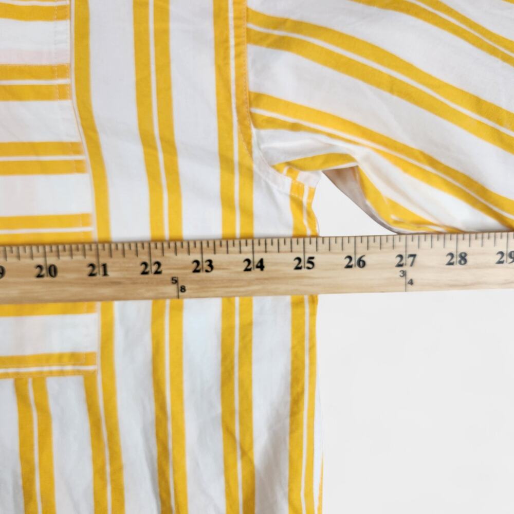 Sundry Button Down Shirt Women's Medium (2) Mango Summer Stripe - Picture 8 of 13